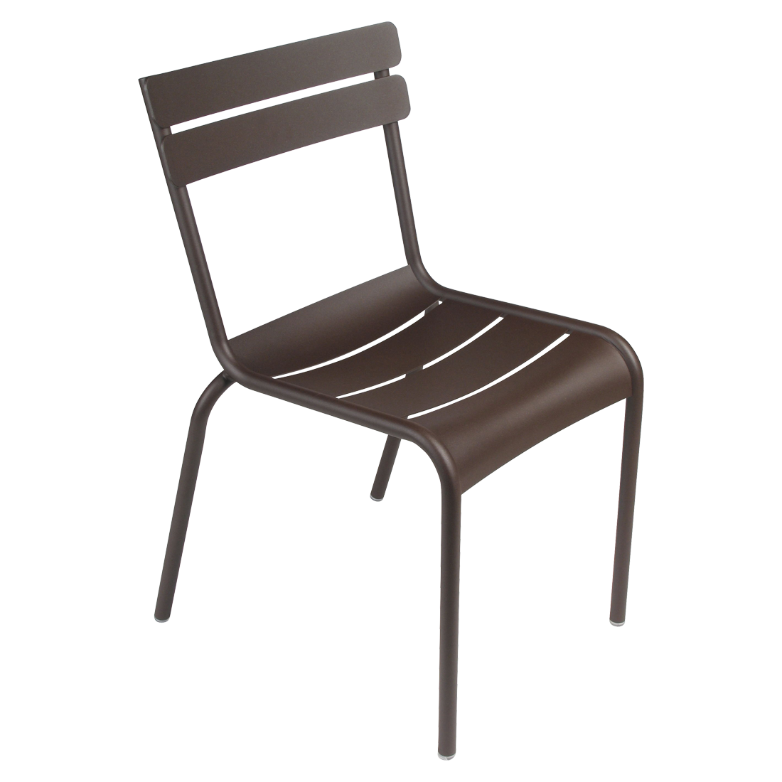 Chaise de jardin Luxembourg en aluminium laque couleur rouille