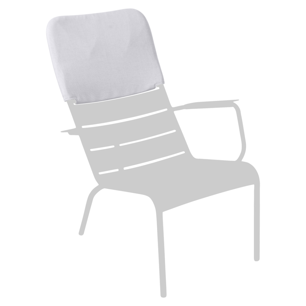 appui-tete pour fauteuil bas pour jardin luxembourg blanc coton stereo
