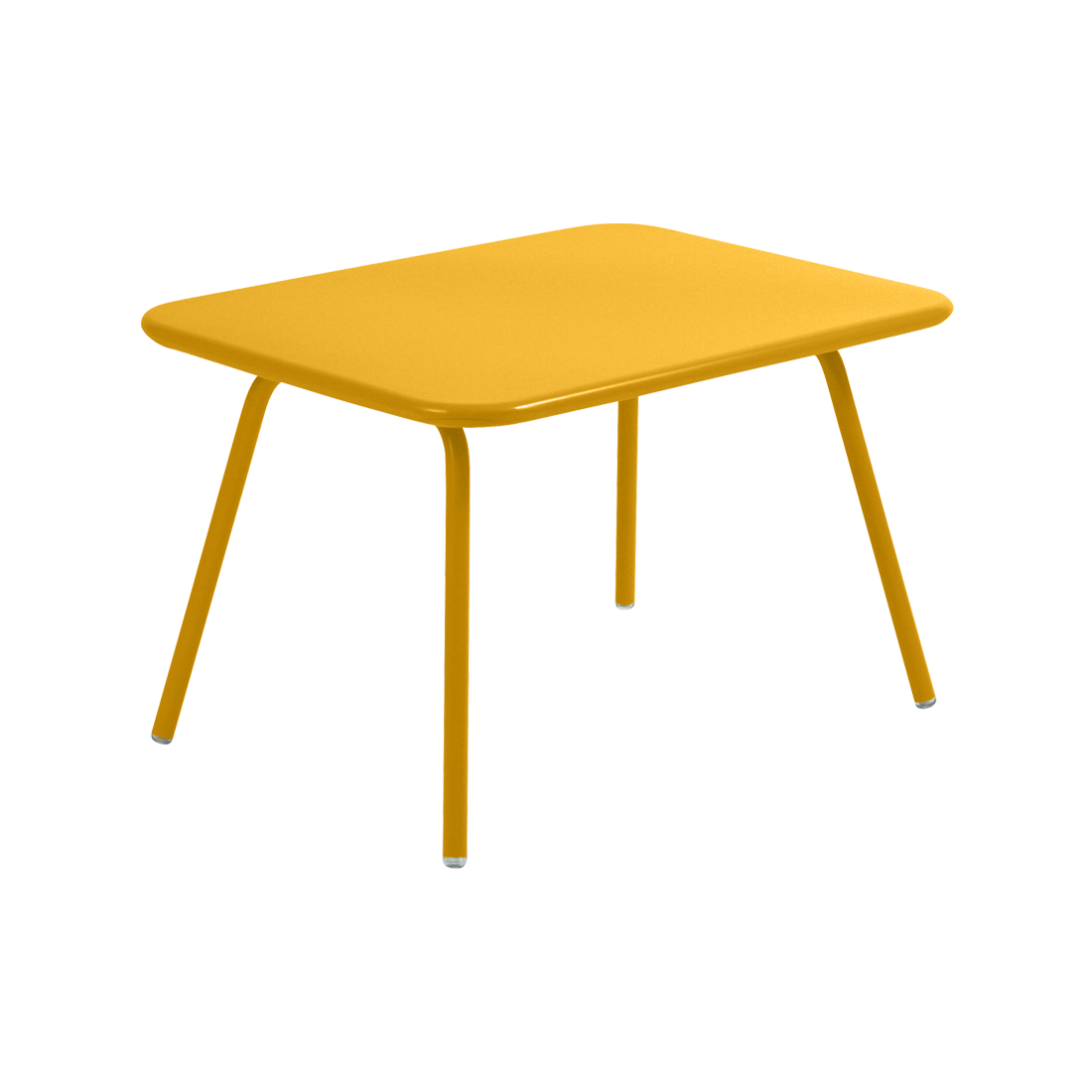 Table enfant luxembourg de jardin 76x55 cm en acier laque couleur miel