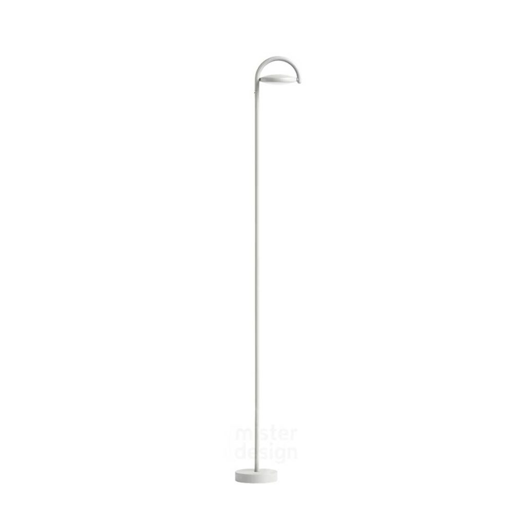Un lampadaire blanc sur fond blanc.