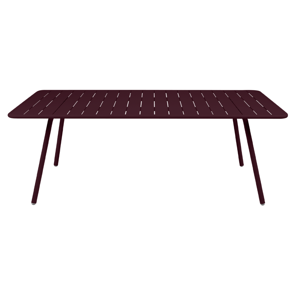 Table de jardin luxembourg 207x100 cm couleur cerise noire