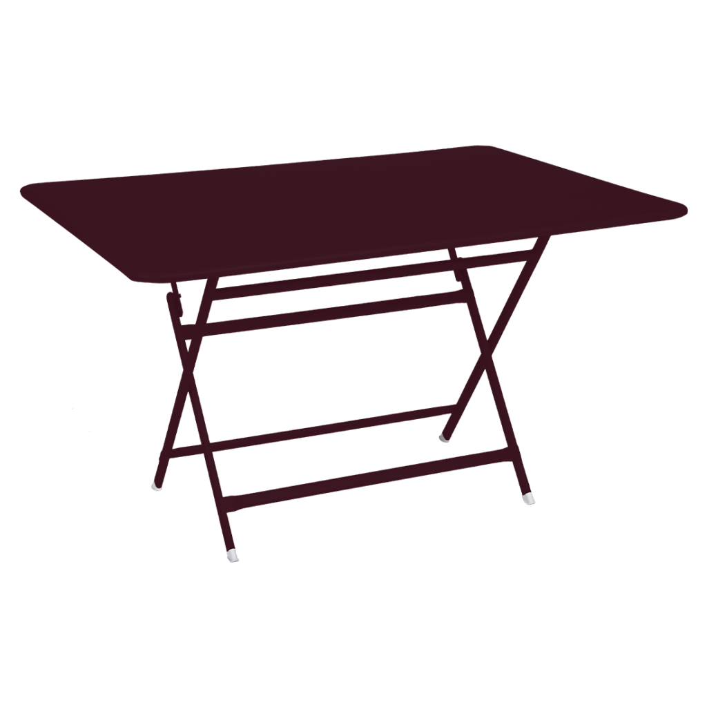 Illustration d’une table pliante dans une pièce sombre.