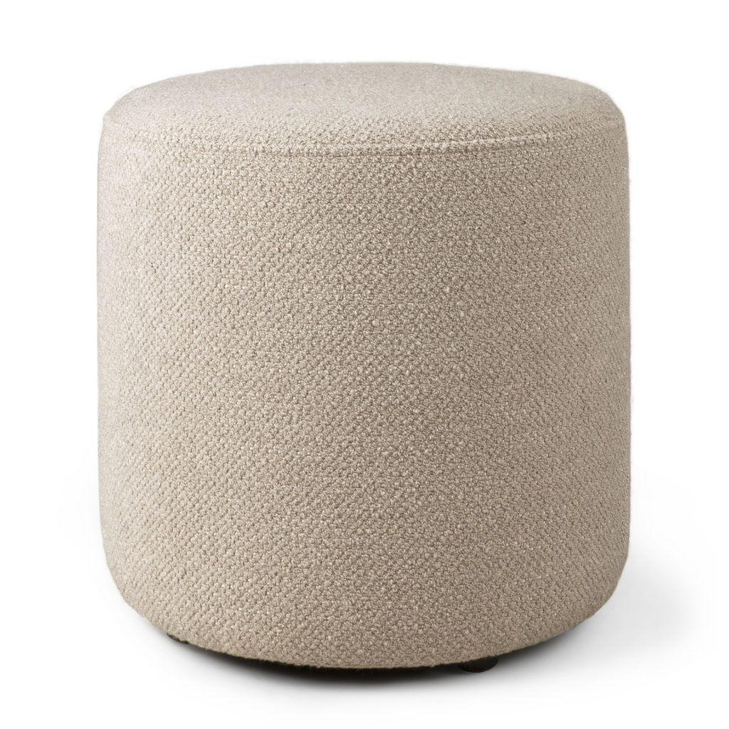 Un Buffet Roller-Max rond beige sur fond blanc.