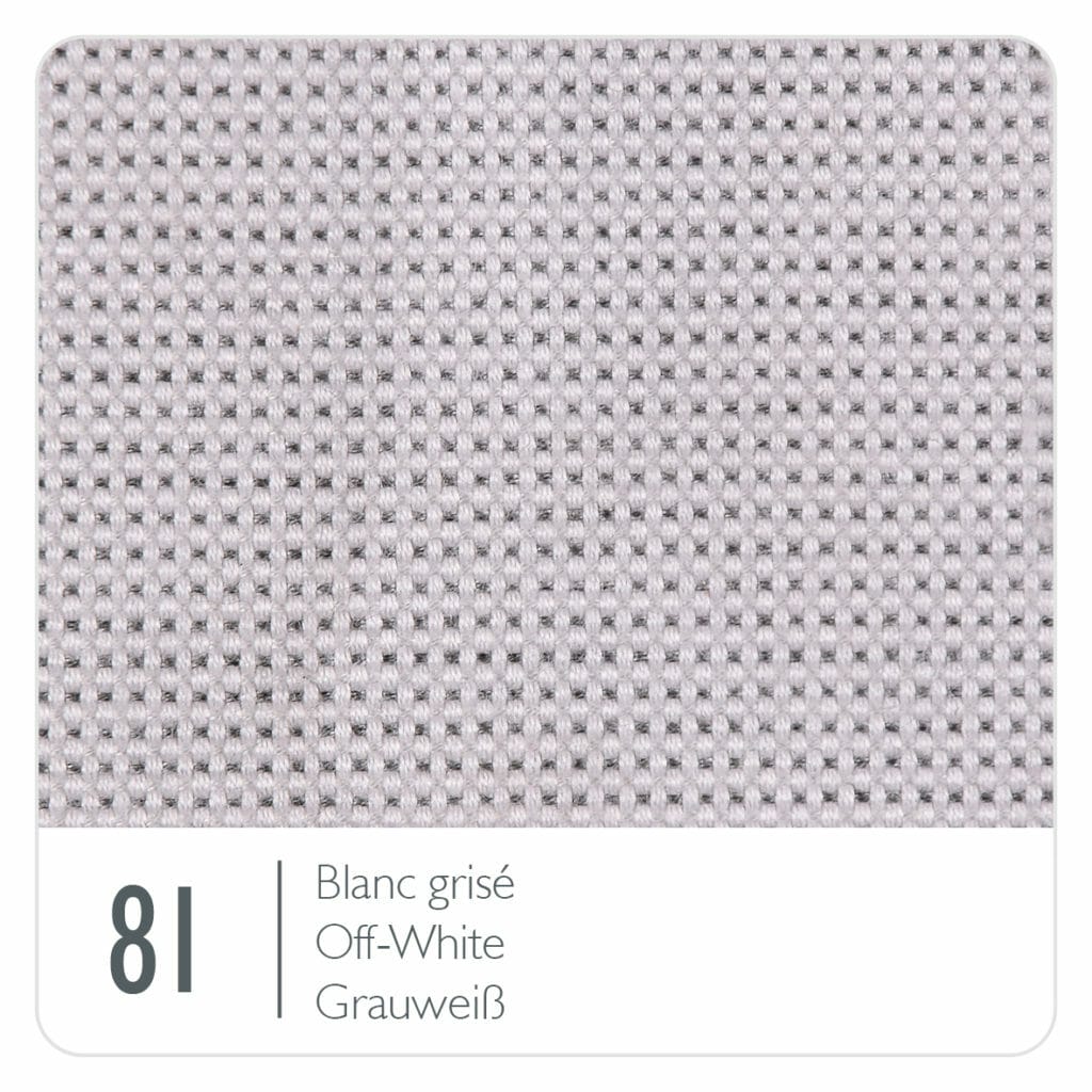 Un tissu blanc à pois parfait pour coussin(dossier) ou assise.