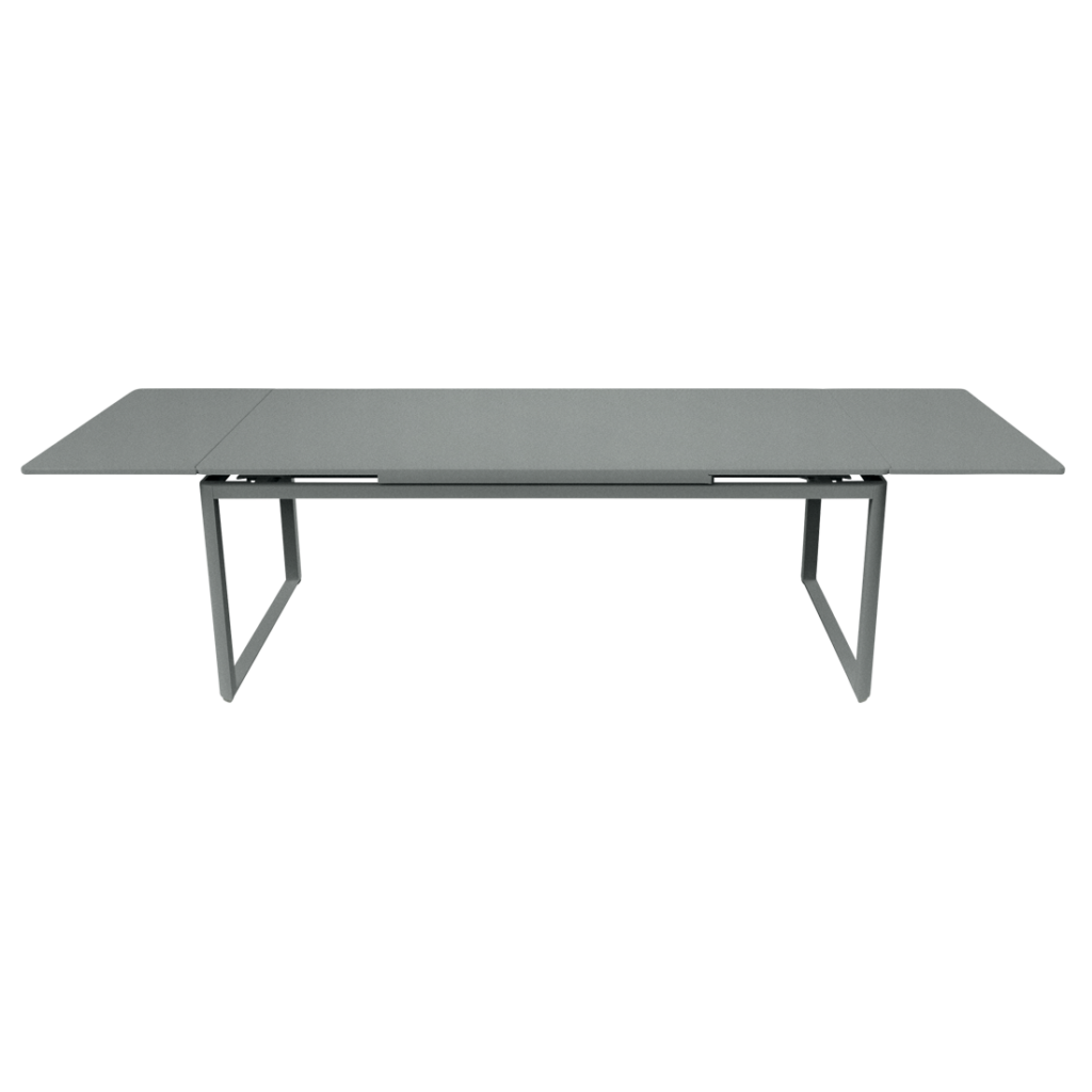 Une image d'une table extensible à deux pieds, colorée en gris lapilli.