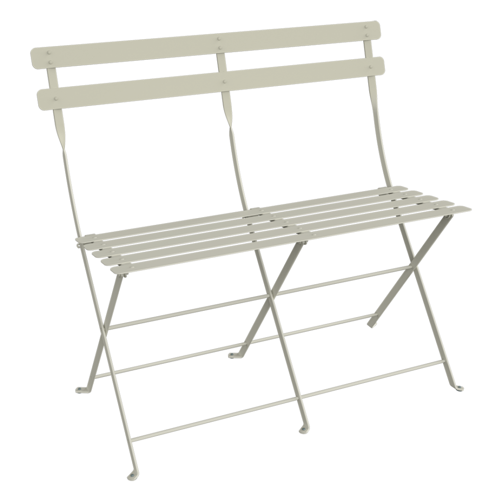 Une illustration numérique d'une chaise pliante blanche "Blanc coton".